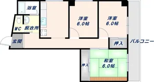 大阪府東大阪市荒川1丁目【マンション】の間取り