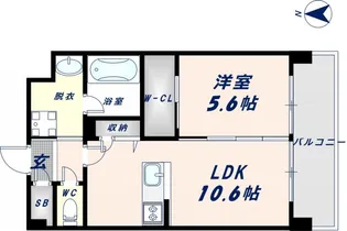 グリーンコート東小路【2階】の間取り
