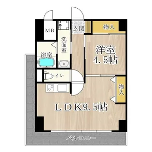 パークモダン新大阪【5階】の間取り