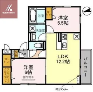 サンクス ウィズダム【201号室】の間取り