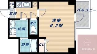 S-RESIDENCE新大阪Rish【7階】の間取り