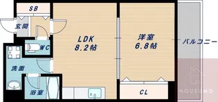 ミドエストツダ【3階】の間取り