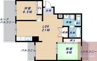 ハイツ丸栄【5階】の間取り