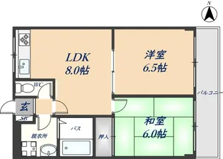 アールグレイ山本【4階】の間取り