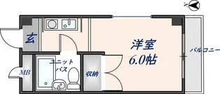 ナンソーハイツ【105号室】の間取り