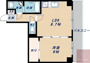 SERENiTE江坂四番館【6階】の間取り
