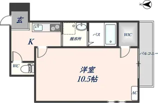 フジパレス吉田本町Ⅲ番館【1階】の間取り