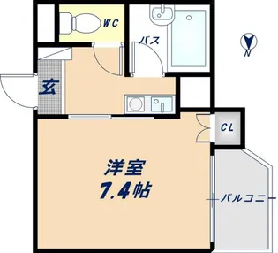 エンゼルハイツ小阪本町【408号室】の間取り