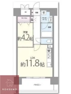プレメント豊中【206号室】の間取り