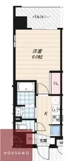 Luxe東三国west【609号室】の間取り