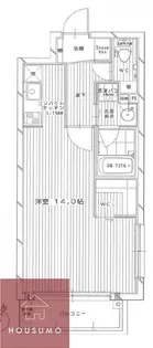 サンレムート千里山【1階】の間取り