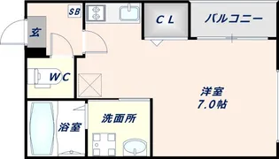 ハーモニーテラス巽【2階】の間取り
