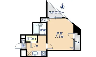 リバーライズNEXT布施【2階】の間取り