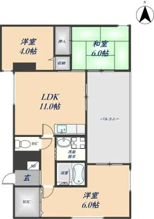 DESAPUTRI【1階】の間取り
