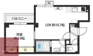 Raffine朝日が丘町 【2階】の間取り