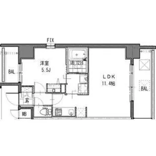 S-RESIDENCE江坂Eminence【3階】の間取り