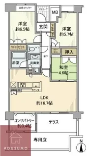 プラウド新千里西町 【0号室】の間取り