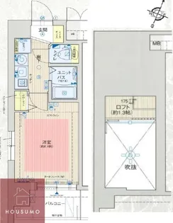 エステムコート新大阪Ⅴソレックス【1001号室】の間取り