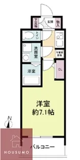 オーキッドレジデンス新大阪【5階】の間取り