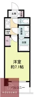 1Kの間取り画像
