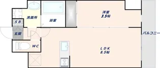 グランパシフィック東今里innovation【9階】の間取り