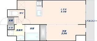 グランパシフィック東今里innovation【6階】の間取り