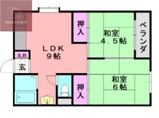 啓伸ハイツ 【201号室】の間取り