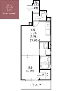 ピレーネ諸福【1階】の間取り