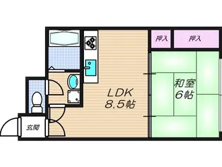 ダイワ高井田ビル【4階】の間取り