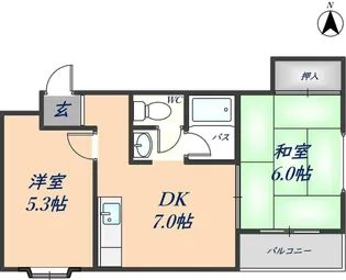 大阪府大阪市平野区平野西4丁目【マンション】の間取り