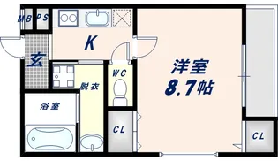 フジパレス城東諏訪Ⅶ番館【301号室】の間取り