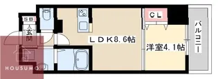 プライムコート神崎川 【502号室】の間取り