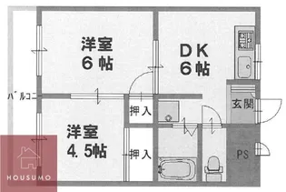 タクティ三津屋【302号室】の間取り
