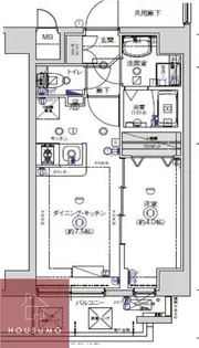 MELDIA CREST TAPP新大阪WEST【6階】の間取り
