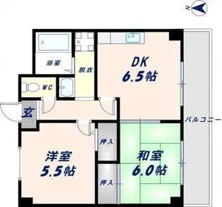 グランディールシャトー【602号室】の間取り