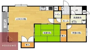 エクセレント緑地公園【305号室】の間取り