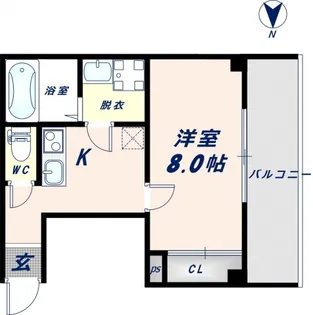 クイーンライフ東今里【2階】の間取り