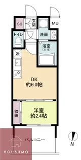 セレニテ新大阪ミラク弐番館【705号室】の間取り