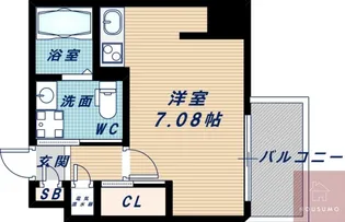 ドゥーエ江坂Ⅲ【10階】の間取り
