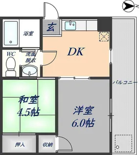 グリーンアミレット【3階】の間取り