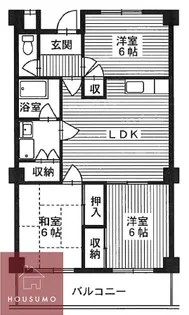 清涼ハイツ【2階】の間取り