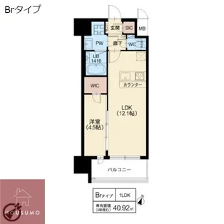 スプランディッド新大阪VII【1002号室】の間取り