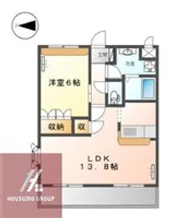 グランディオス【203号室】の間取り