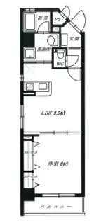 アルシェ垂水【6階】の間取り