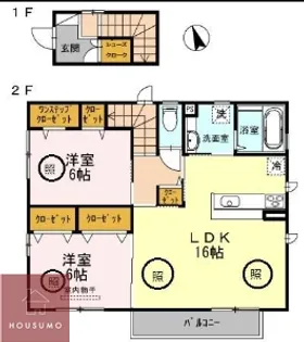 ミルフィーユⅡ【2階】の間取り