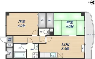 パルティグ【3階】の間取り