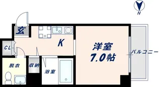 パークモダン高井田【507号室】の間取り