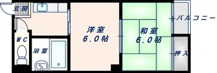 プレミアム新深江【1階】の間取り