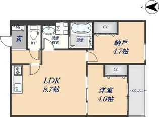 CASA花園【205号室】の間取り