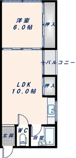 トクマスマンション【3階】の間取り
